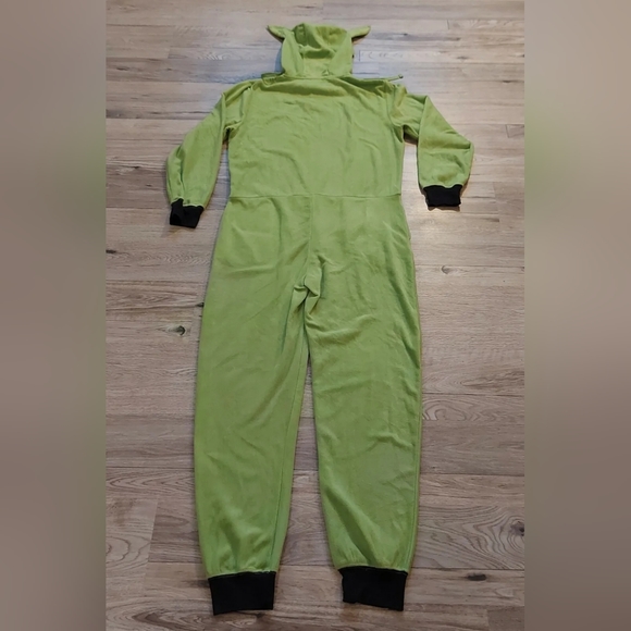 Starwars Yoda Bodysuit Pajamas Costume Onies Sleepwear Green Size Large Unisex - Picture 4 of 12